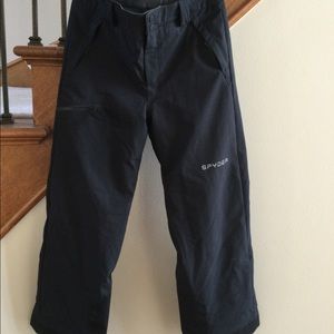 Boys Spyder Propulsion ski pants with removable suspenders, size 14
